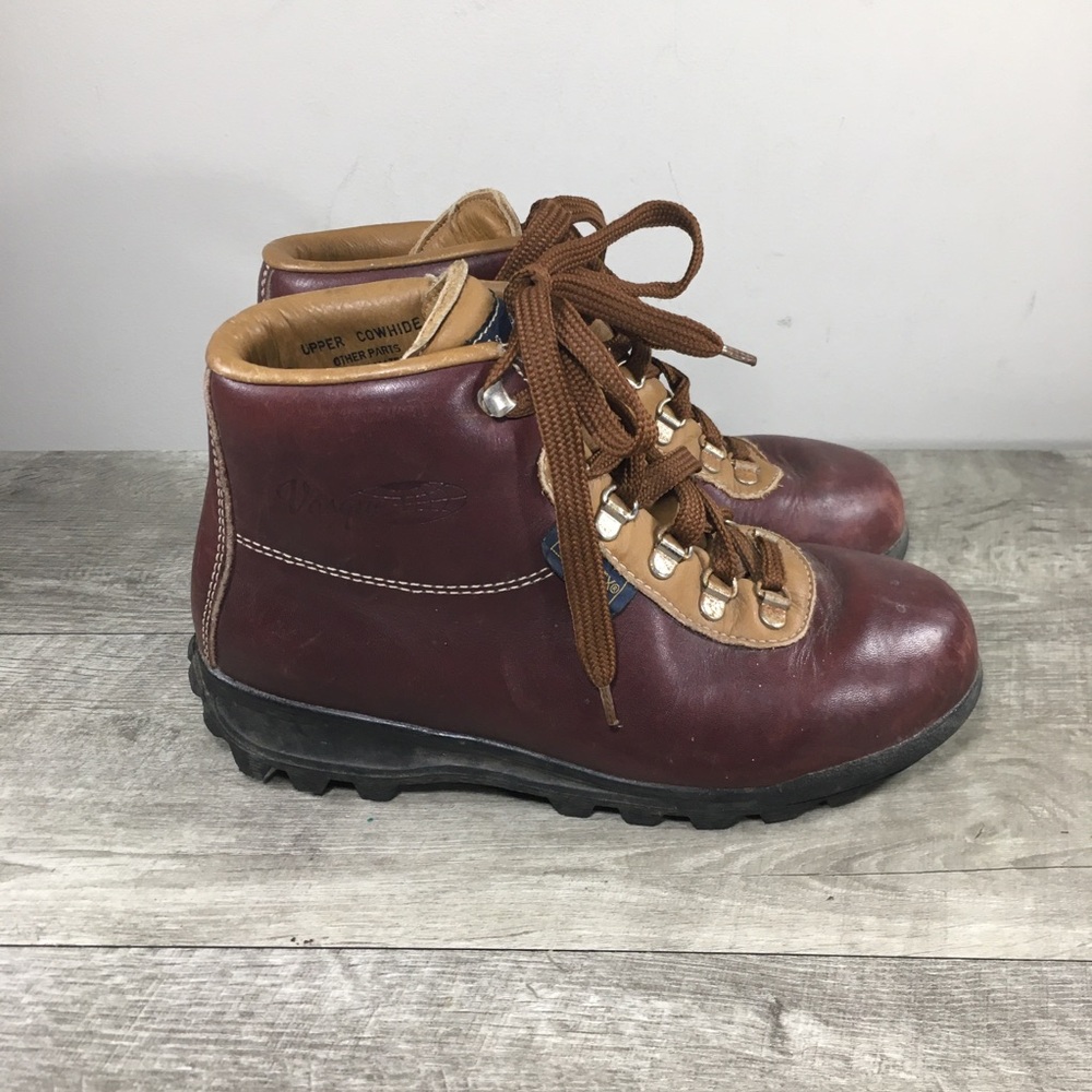 Women’s Vasque 7536 Sundowner Skywalk Gore-Tex Hiking Burgundy Leather Boots 6.5